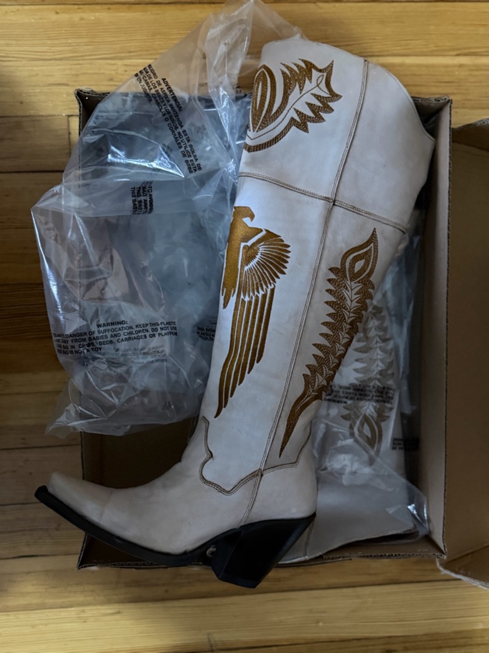 Discontinued DAN POST OFF WHITE TATUM SNIP TOE BOOT